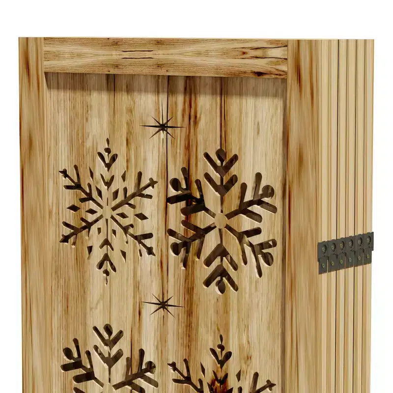 Séparateur de Pièce Pliant, 95 x 67 Pouces, Cloison Autonome à 6 Panneaux, Marron, pour Intérieur