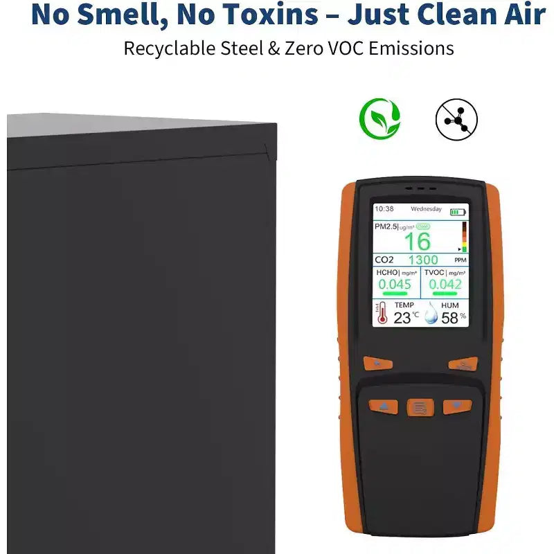 Meuble de rangement vertical à 2 tiroirs avec serrure, organiseur de fichiers en métal pour la maison, le bureau ou la salle de bain, pour dossiers de format lettre/légal, noir