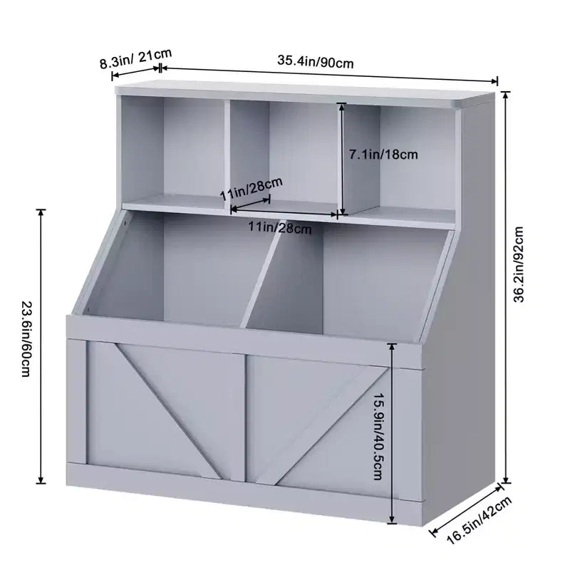 Étagère à livres et rangement de jouets pour enfants, Organisateur de rangement de jouets pour enfants, Armoire de rangement de jouets avec étagère à jouets, Combinaison étagère à livres et rangement de jouets pour tout-petits
