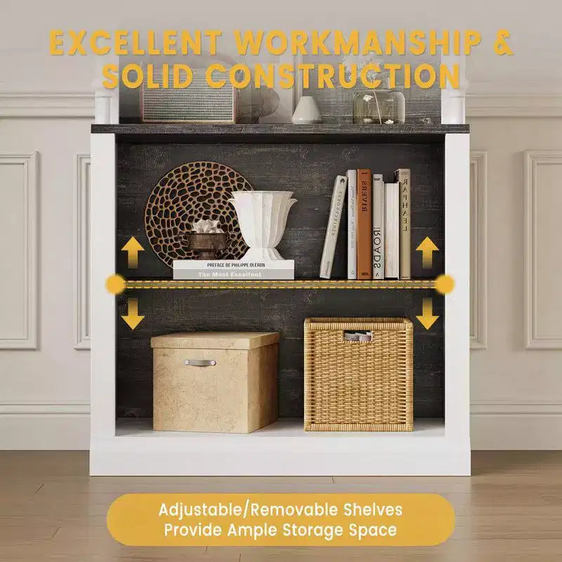Étagère avec tablettes réglables, meuble de rangement à 5 niveaux avec éclairage LED, vitrine autoportante pour objets de collection, chambre à coucher, salon