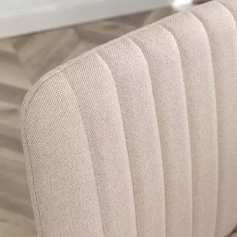 Chaise de bureau sans accoudoirs élégante, chaise de bureau ergonomique avec hauteur réglable et roulettes, chaise pivotante à 360° pour la maison et le bureau