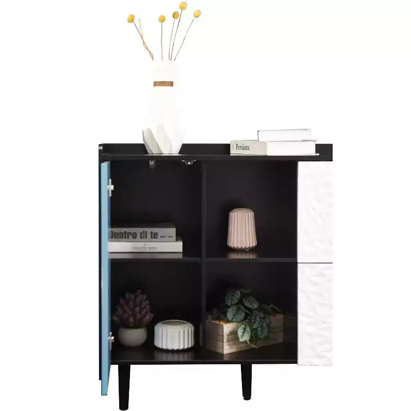 Buffet commode moderne, Armoire de rangement avec 1 porte et 2 tiroirs, Meuble bar pour salon, entrée, couloir, bureau
