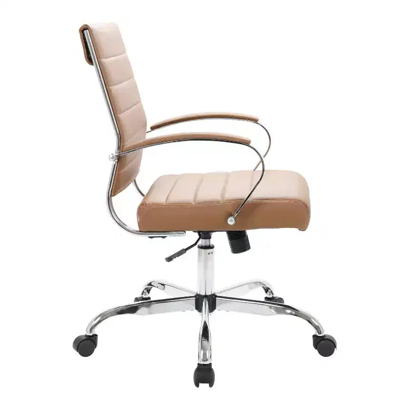 Fauteuils de bureau à roulettes et à hauteur réglable, avec siège noir matelassé, hauteur de 89 cm