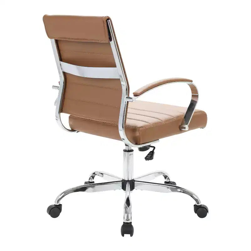 Fauteuils de bureau à roulettes et à hauteur réglable, avec siège noir matelassé, hauteur de 89 cm