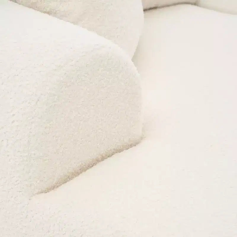 Canapé modulaire surdimensionné 104 avec méridienne en L Canapés nuages modernes rembourrés avec oreillers pour salon chambre beige