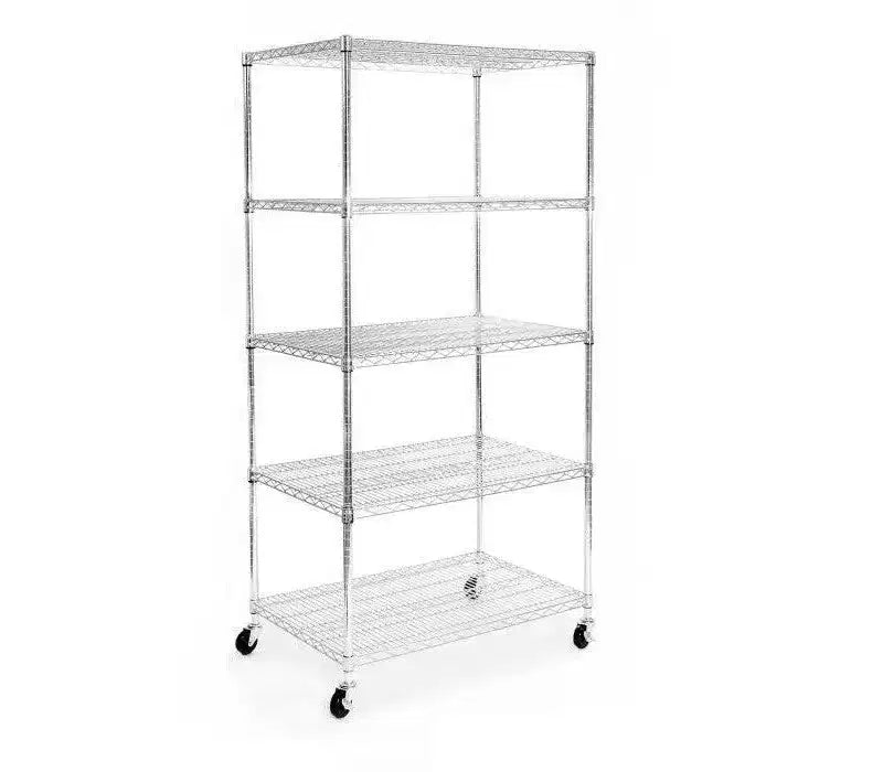 Étagère métallique à 5 niveaux certifiée NSF, 36 L x 24 P x 75 H