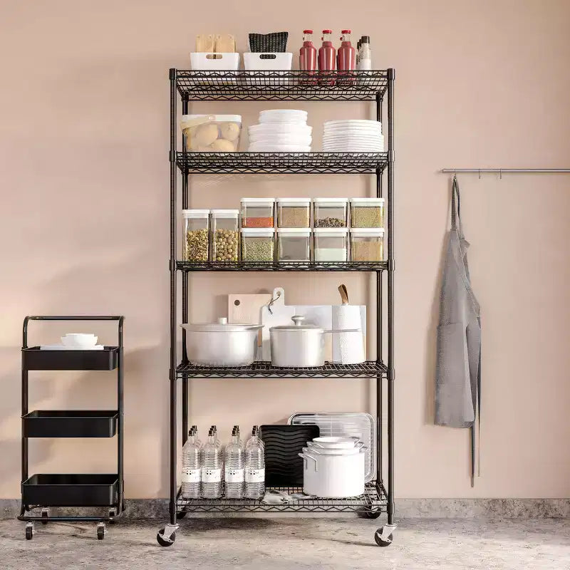 Étagère métallique à 5 niveaux certifiée NSF, 36 L x 24 P x 75 H
