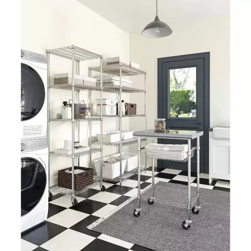 Étagère métallique à 5 niveaux certifiée NSF, 36 L x 24 P x 75 H