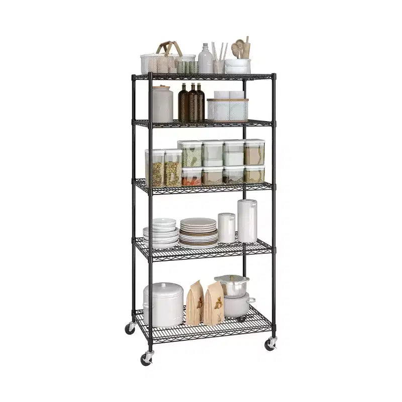 Étagère métallique à 5 niveaux certifiée NSF, 36 L x 24 P x 75 H