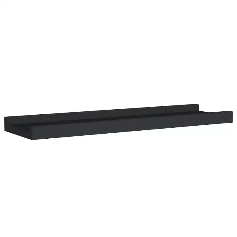 Lot de 2 étagères murales Ledge en MDF noir 40 x 9 x 3 cm