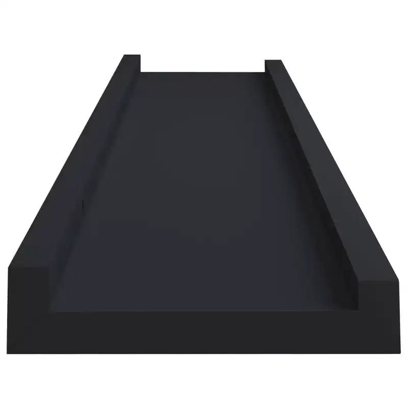 Lot de 2 étagères murales Ledge en MDF noir 40 x 9 x 3 cm