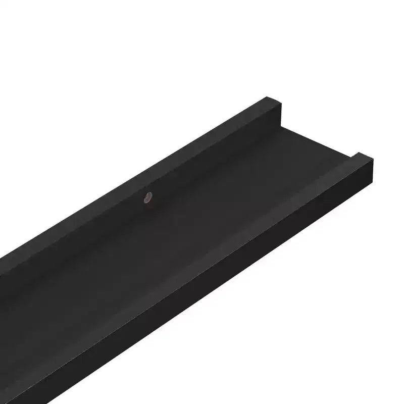 Lot de 2 étagères murales Ledge en MDF noir 40 x 9 x 3 cm