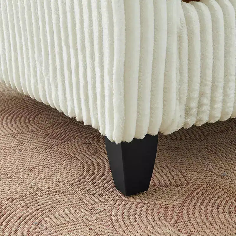Fauteuil moelleux une place avec coussin doux, dossier et accoudoirs | Idéal pour le salon et la chambre à coucher