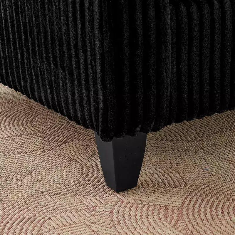 Fauteuil moelleux une place avec coussin doux, dossier et accoudoirs | Idéal pour le salon et la chambre à coucher