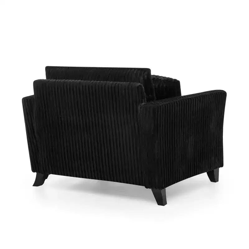 Fauteuil moelleux une place avec coussin doux, dossier et accoudoirs | Idéal pour le salon et la chambre à coucher