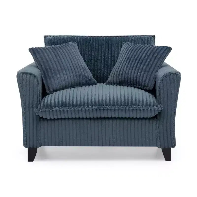 Fauteuil moelleux une place avec coussin doux, dossier et accoudoirs | Idéal pour le salon et la chambre à coucher
