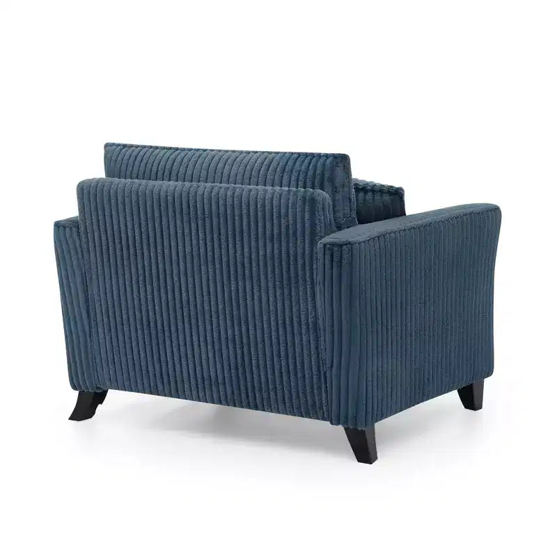 Fauteuil moelleux une place avec coussin doux, dossier et accoudoirs | Idéal pour le salon et la chambre à coucher