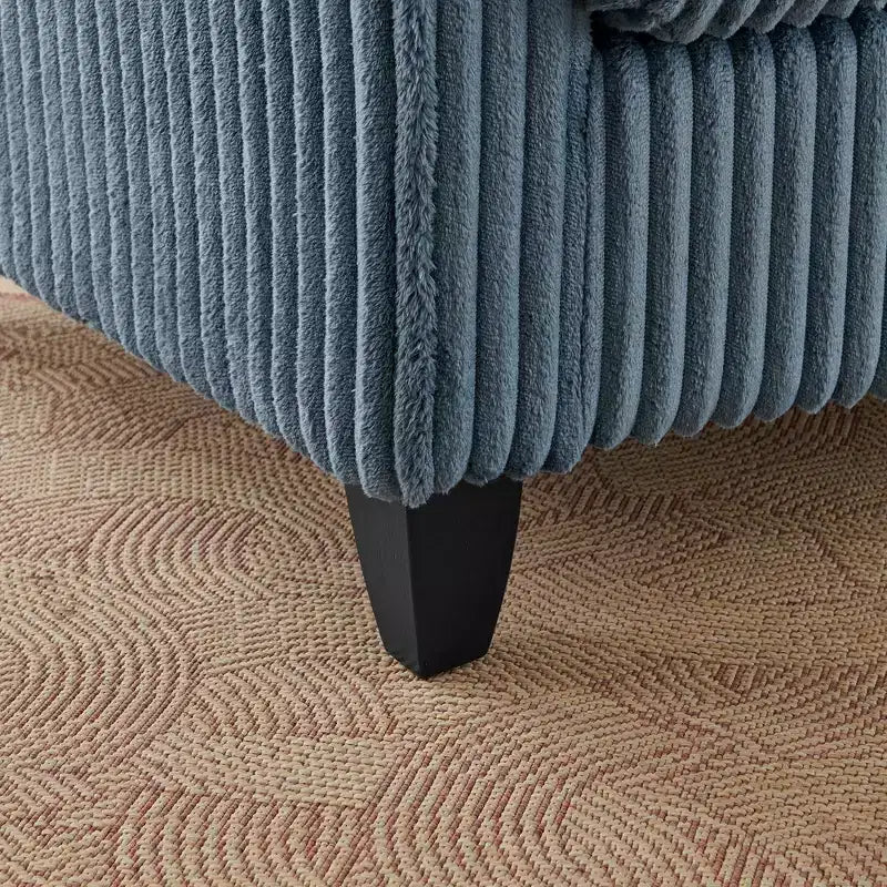 Fauteuil moelleux une place avec coussin doux, dossier et accoudoirs | Idéal pour le salon et la chambre à coucher