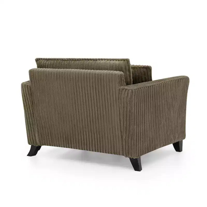 Fauteuil moelleux une place avec coussin doux, dossier et accoudoirs | Idéal pour le salon et la chambre à coucher