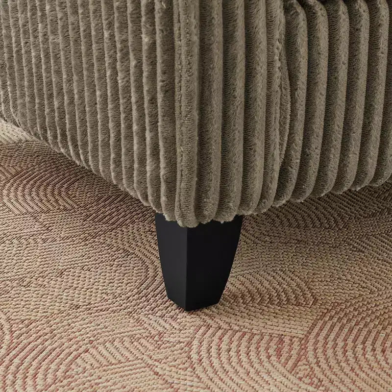 Fauteuil moelleux une place avec coussin doux, dossier et accoudoirs | Idéal pour le salon et la chambre à coucher