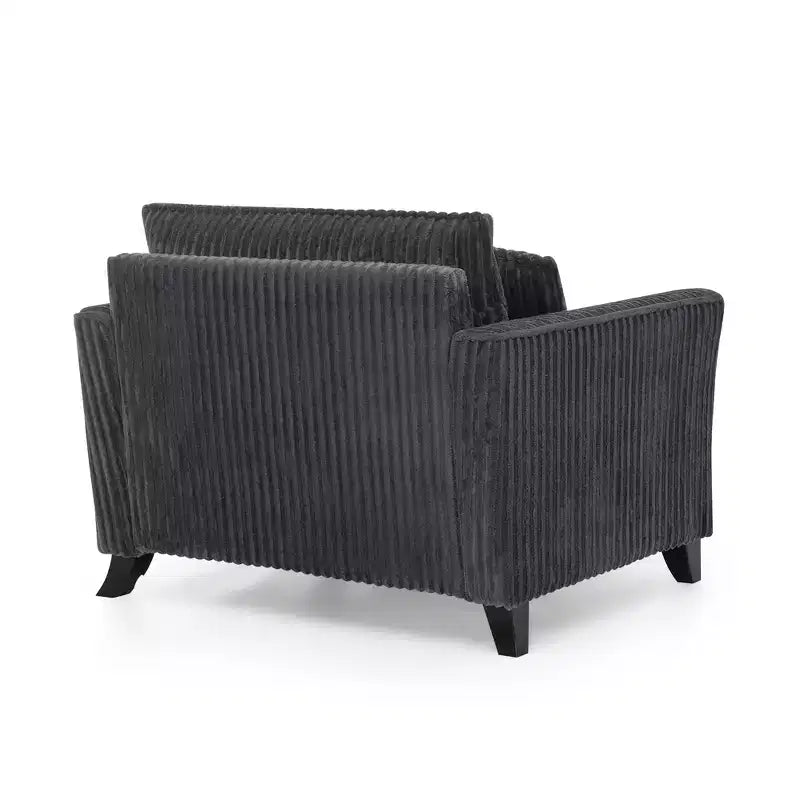 Fauteuil moelleux une place avec coussin doux, dossier et accoudoirs | Idéal pour le salon et la chambre à coucher