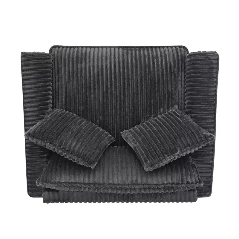Fauteuil moelleux une place avec coussin doux, dossier et accoudoirs | Idéal pour le salon et la chambre à coucher