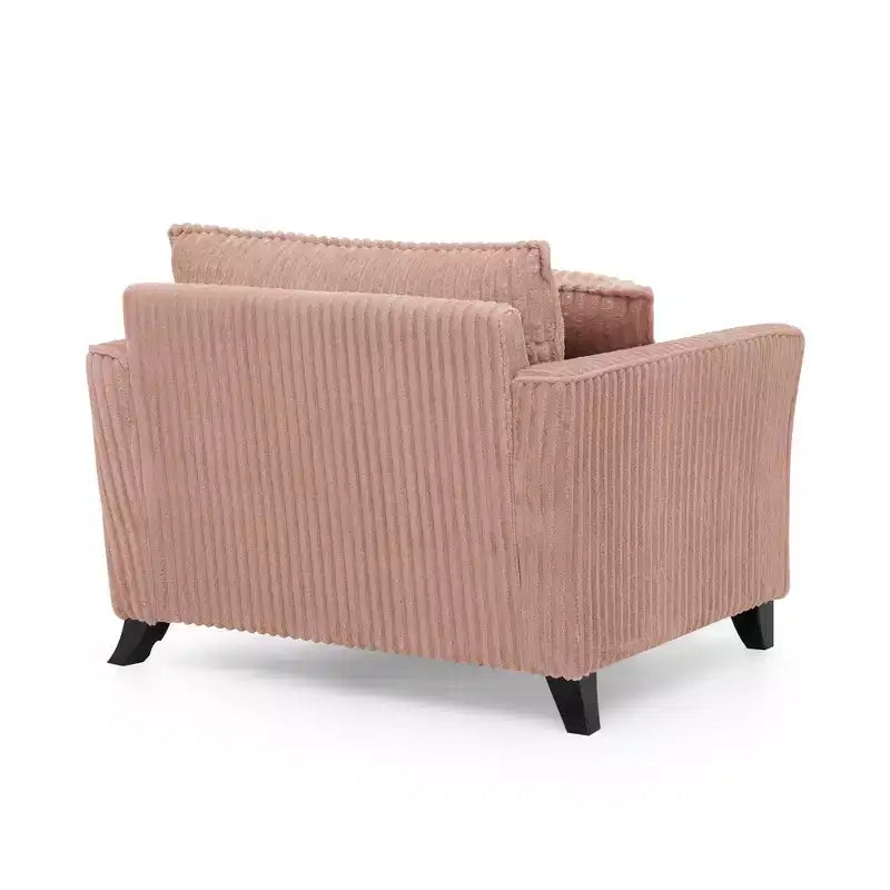 Fauteuil moelleux une place avec coussin doux, dossier et accoudoirs | Idéal pour le salon et la chambre à coucher