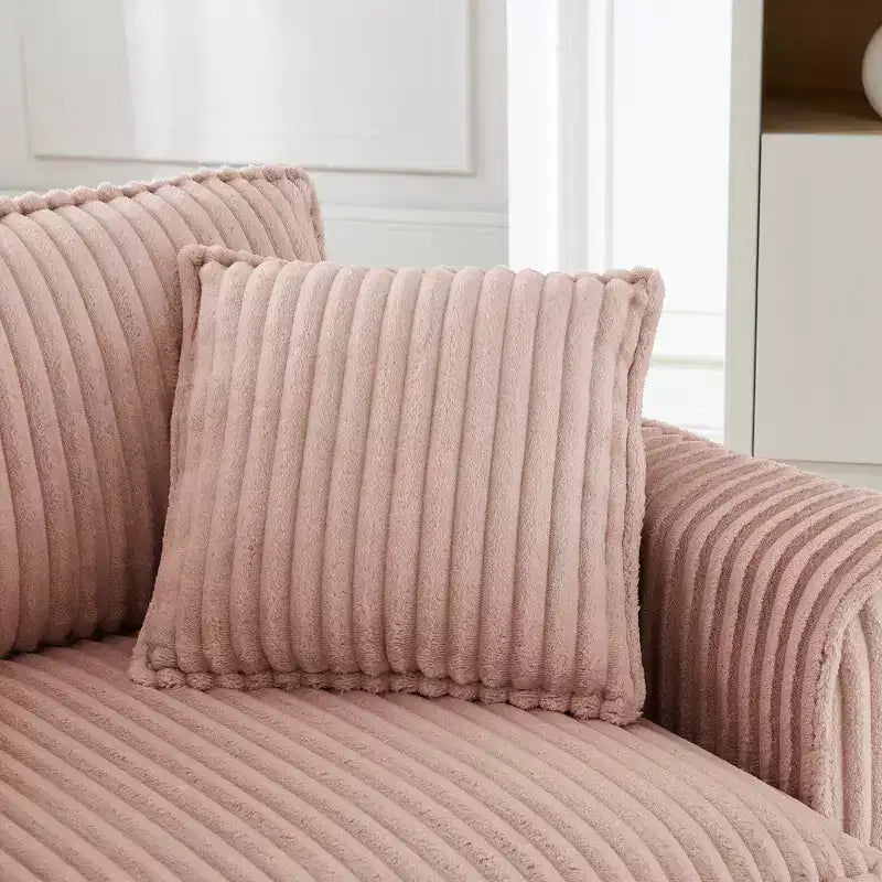 Fauteuil moelleux une place avec coussin doux, dossier et accoudoirs | Idéal pour le salon et la chambre à coucher