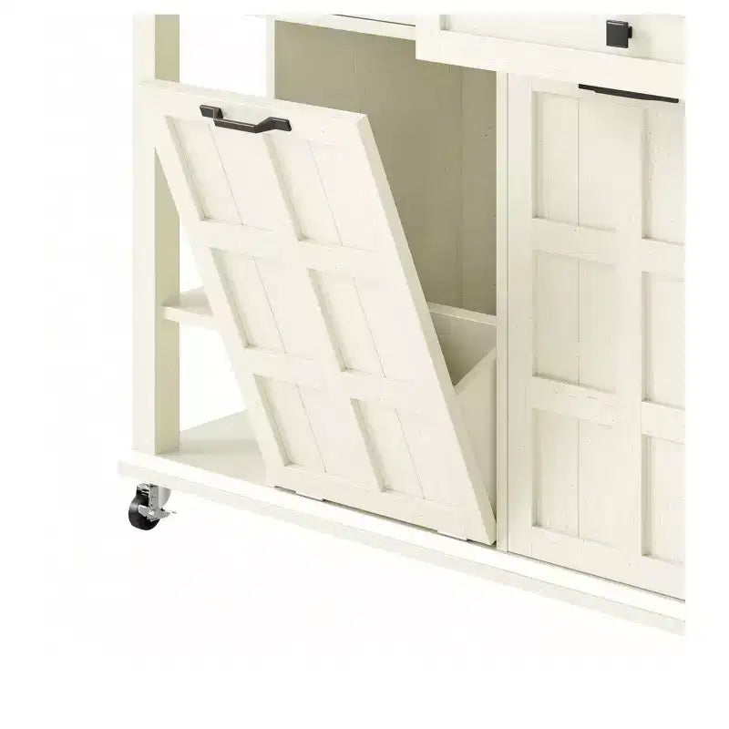 Bibliothèque avec tiroirs et portes, étagères de rangement et 3 étagères ouvertes, meubles pour salon, chambre, cuisine, bureau à domicile