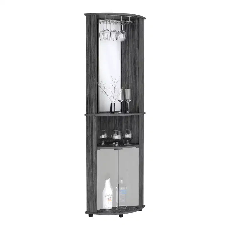 Armoire de rangement de salle de bain, Armoire haute grand meuble de rangement avec 2 tiroirs et étagères ouvertes